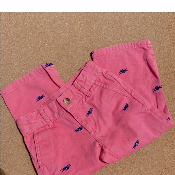 Janie and Jack Other - Janie and Jack Coral / Pink Dress Pants with Embroidered Bi-planes.  Size 2T